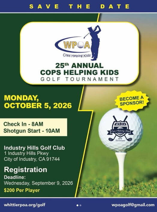 25th Annual Cops Helping Kids Golf Tournament